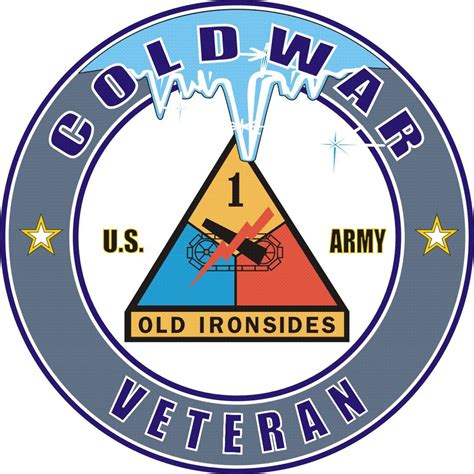 Us Army Cold War 1st Armored Division Veteran Decal