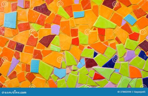 Colorful Mosaic Art And Abstract Wall Background Stock Photo Image