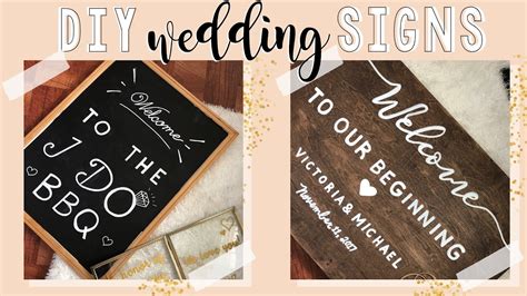 Diy Wedding Signs Diy Wedding Decoration Ideas Weddings Show