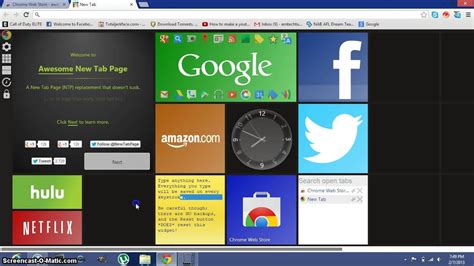 You might lose track of which pages are open, want to close a handful of tabs at once, or recover a recently let's start with some basics. How To Install Awesome new tab page for Chrome - YouTube
