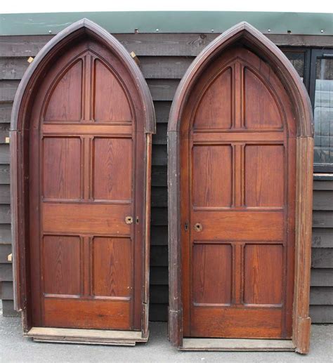 Antiques Atlas Pair Of Heavy Oak Carved Gothic Style Doors