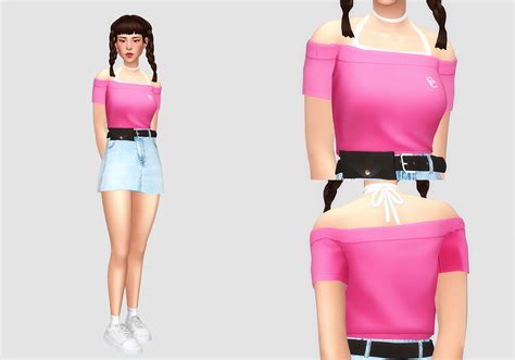 Install Unbalance Off Shoulder Top Female The Sims 4 Mods Curseforge