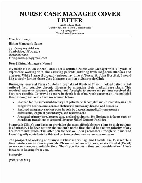 Rn Cover Letters Examples Example Document Template