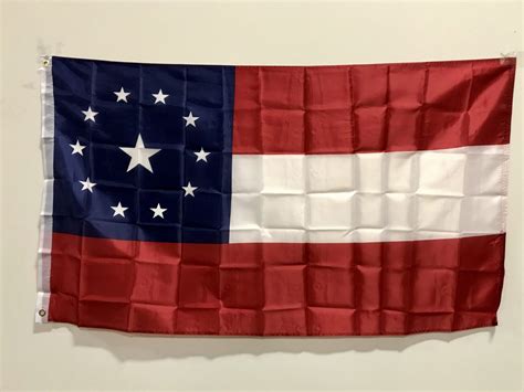 1st National Confederate Flag W 11 Stars
