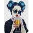 Drawing Hipster Desktop  Drink Girl Transparent Background PNG Clipart