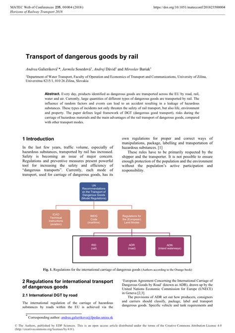 Dangerous Goods Transport By Road Or Rail Regulations 2018 Victoria