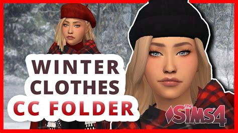 Winter Clothes Pack Female Cc Folder The Sims 4 Mods