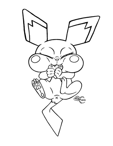 Pichu Pokemon Coloring Page