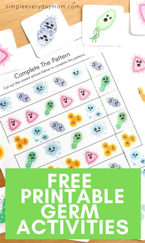 Free Printable Germ Worksheets For Kindergarten Germs Preschool
