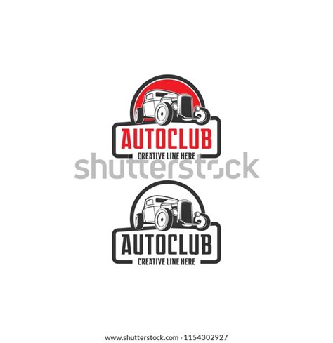 Auto Club Logo Garage Club Service Stock Vector Royalty Free