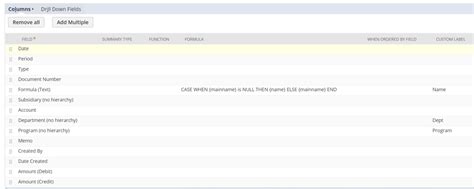 Optimize A Gl Transaction Saved Search With The Case When Formula