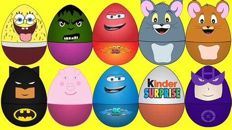 Learn Colors With Surprise Eggssurprise Eggs Heros Youtube
