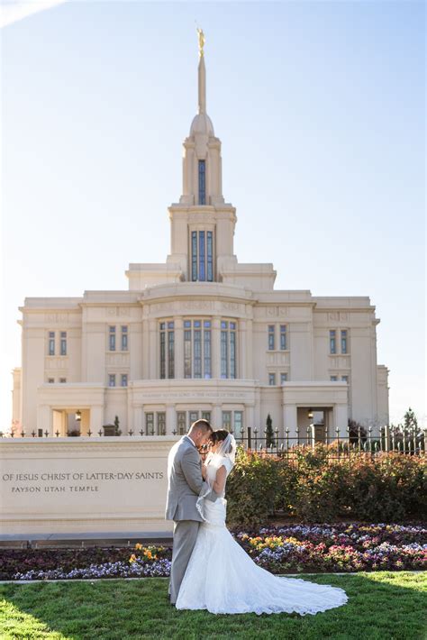 Gorgeous First Look Just Outside Of The Payson Ut Lds Temple