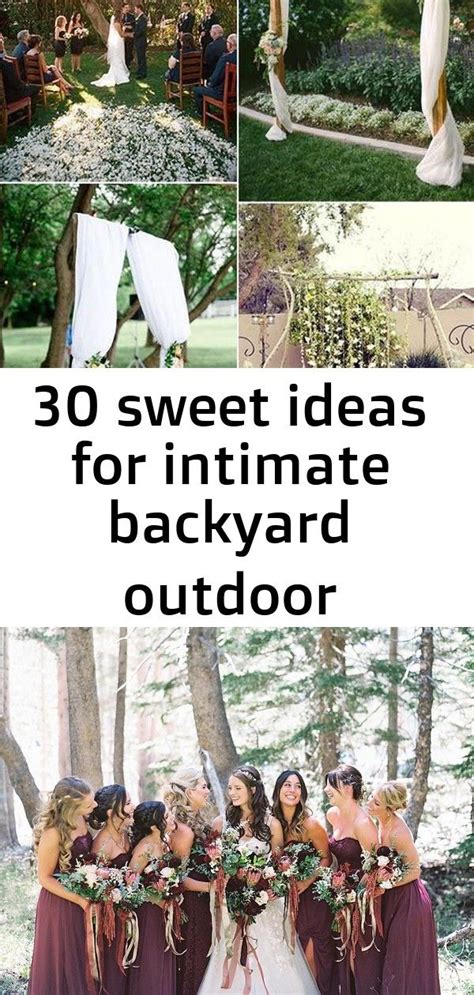 30 Sweet Ideas For Intimate Backyard Outdoor Weddings 1 Outdoor