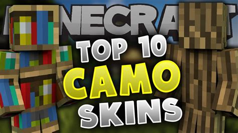 Top 10 Minecraft Camo Skins Best Minecraft Skins Youtube
