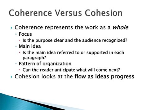 Ppt Polishing The Paper Editing For Sentence And Paragraph Cohesion