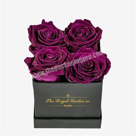 Custom Anniversary Valentines Day Elegant Round Fresh Flower Shape Box