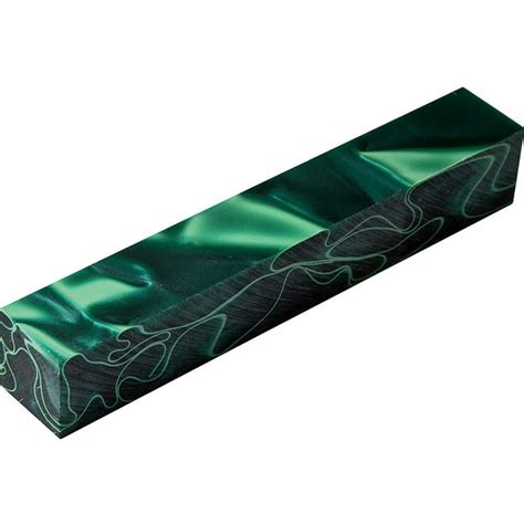 Acrylic Green And Swirl Pen Blank Rockler Woodworking And Hardware