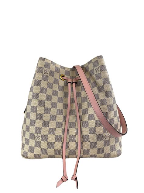 Louis Vuitton Damier Azur Sac NÉonoÉ Bucket Bag Siopaella Designer
