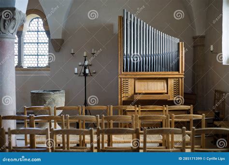 Medieval Pipe Organ In Wartburg Castle Eisenach Germany Editorial