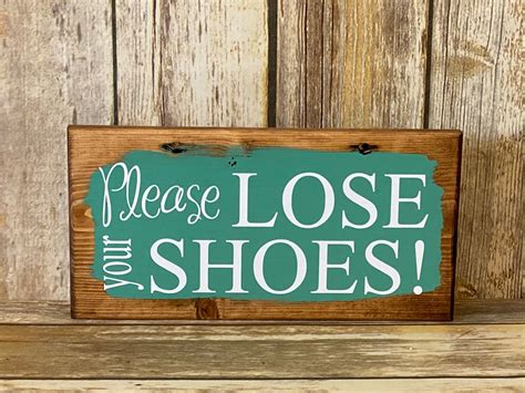 Please Remove Your Shoes Sign Shoe Storage Ideas Please Etsy Custom