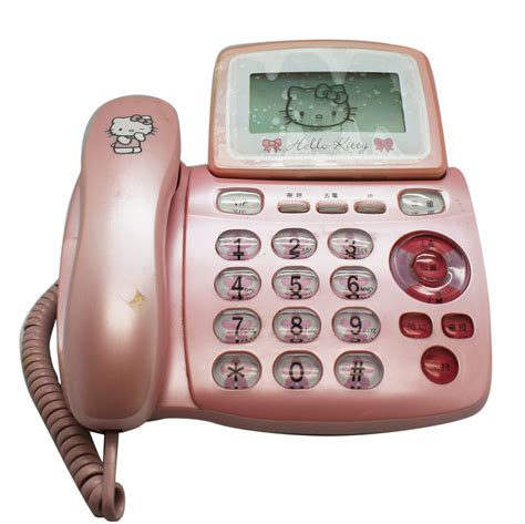 Hello Kitty Pink Colored Phone With Screen Floor Sample Originally