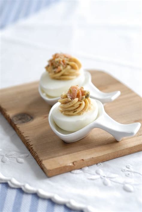 Oeufs mimosa au saumon fumé