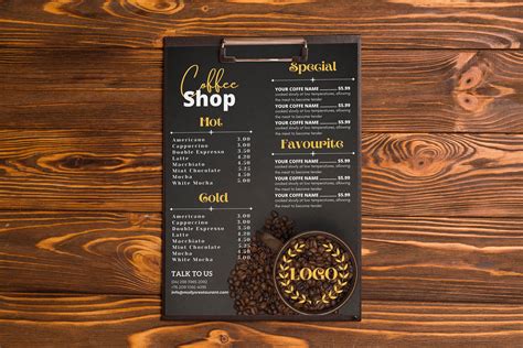 Coffee Shop Menu Editable Coffee Menu Template Coffee Bar Sign