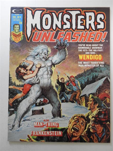 Monsters Unleashed! #9 (1974) "Wendigo!" Great Stories!! VG- Condition