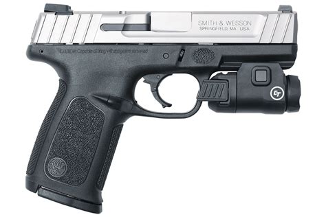 Smith And Wesson Sd9 Ve 9mm Pistol With Crimson Trace Tactical Light For