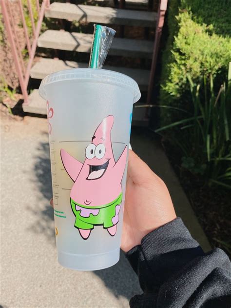 Spongebob Squarepants And Patrick Star Reusable Starbucks Cup Etsy In