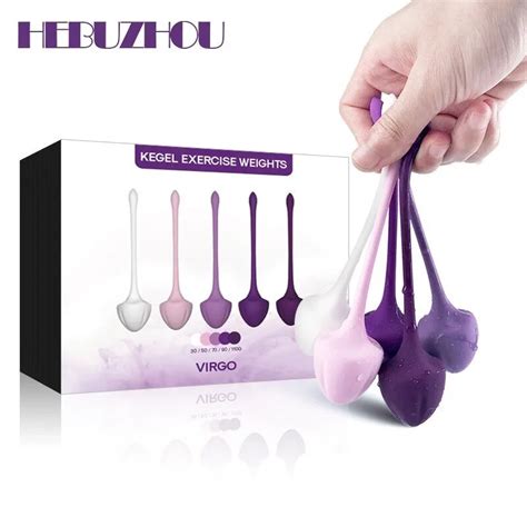 Hebuzhou 5pcs Safe Silicone Kegel Ball For Women Smart Ball Ben Wa Ball Vagina Tighten Exercise