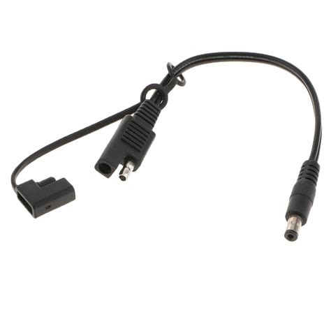 8inch Sae Male Connect To Dc5521 Male Adapter Cable Motorcycle Heat