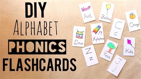 Diy Alphabets Flashcards Homeschooling Series Homemade Abc Phonics