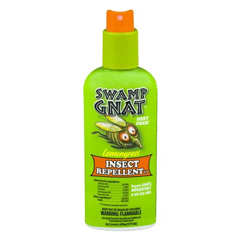 Swamp Gnat Lemongrass Deet Free Mosquito And Insect Repellent 6oz