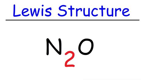 N2o Lewis Structure Nitrous Oxide Youtube