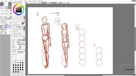 Drawing Tutorial Beginner Basic Manga Body Proportions