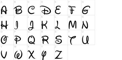 Free Disney Font Jennay For Your Mouse Y Party Disney Font Free