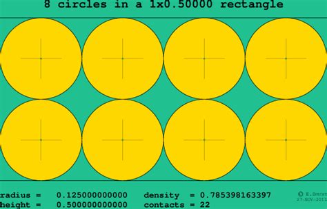 8 Circles In A Rectangle