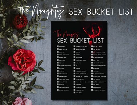 Sex Bucket List Sex Challenge Printable Sex Game Etsy Australia