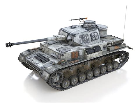 Pzkpfw Iv Panzer 4 Ausf G 731 3d Model Cgtrader