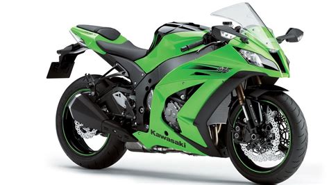 Wallpaper Motorbike Green Kawasaki Hd Widescreen High Definition