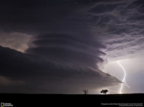 Stacked Supercell With Lightning National Geographic Storm