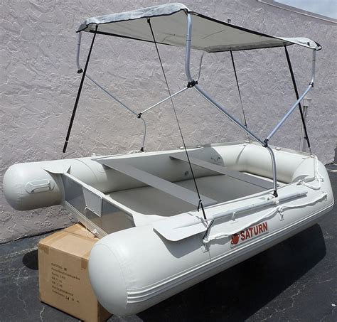 2 Bow Bimini Top Sun Shade For Inflatable Boat Boats Raft Dinghy Tender