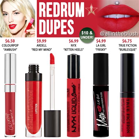 Jeffree Star Redrum Velour Liquid Lipstick Dupes 10 And Under All In