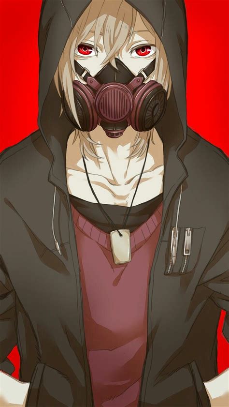 27 Hood Mask Hood Cool Anime Boy Wallpaper Png Anime Hd