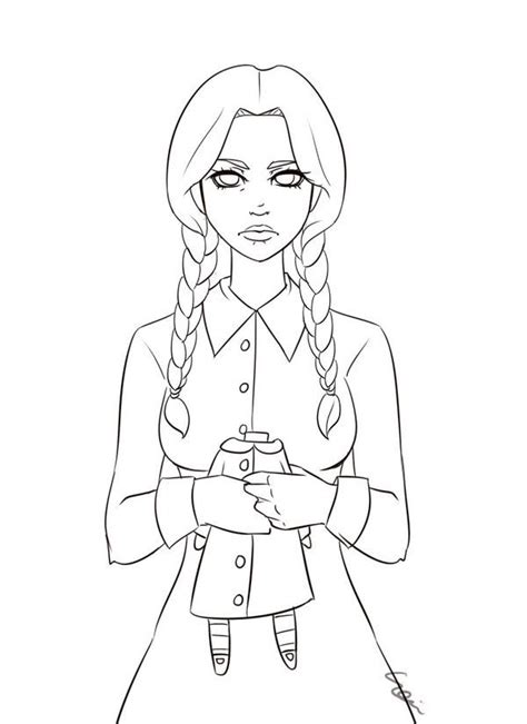 *snap snap* have a question? Wednesday Addams Coloring Pages Coloring Pages