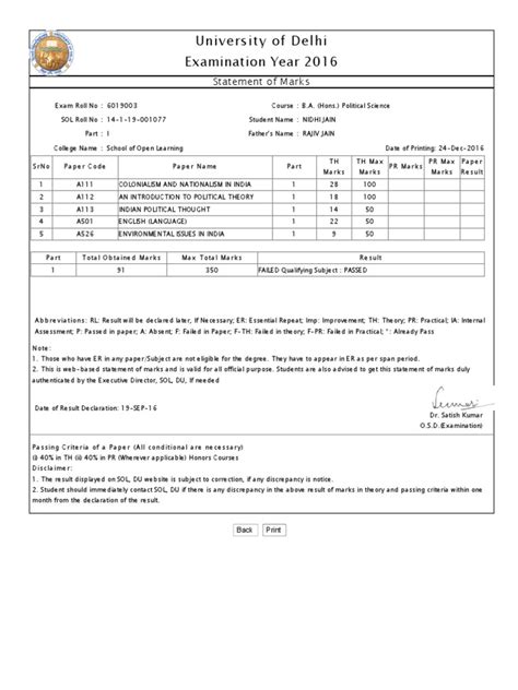 Mark Sheet Learning Educational Assessment And Evaluation