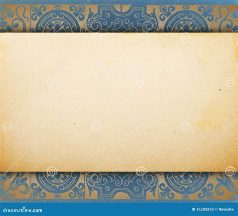 Vintage Blank Paper Template Stock Photo Image Of Brown Grungy 16203258