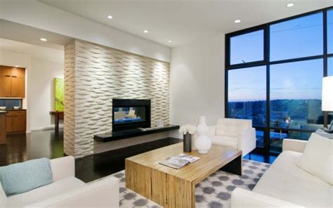 14 Examples Of Sensational Stone And Tile Accent Walls In The Living Room